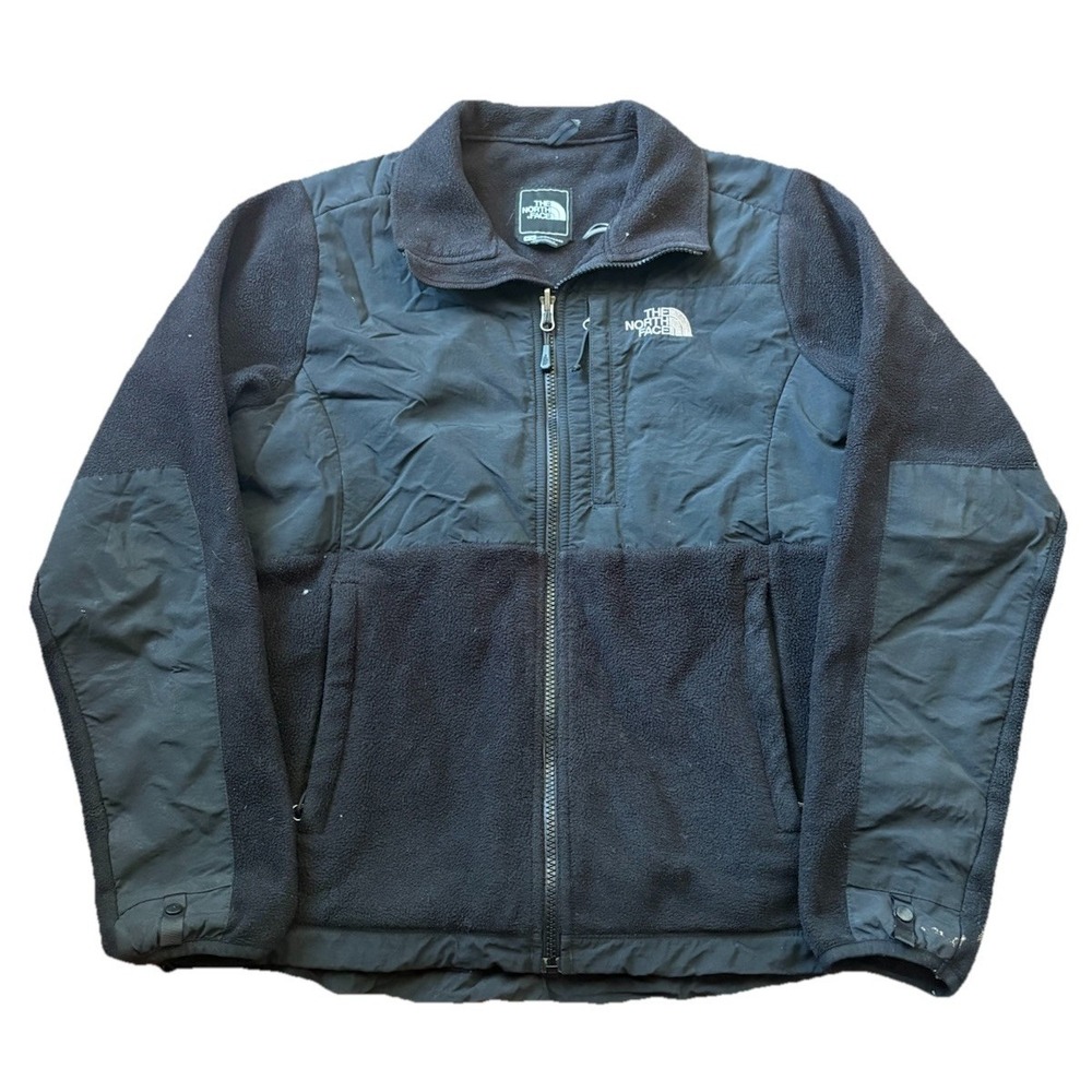 The North Face Denali Jacket Womens Medium Black Full Zip Polartec Fleece